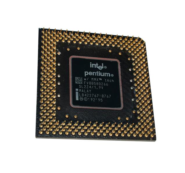 SL2Z4 Intel Pentium MMX 266MHz 66MHz FSB 16KB L1 Cache Socket PGA296 Processor