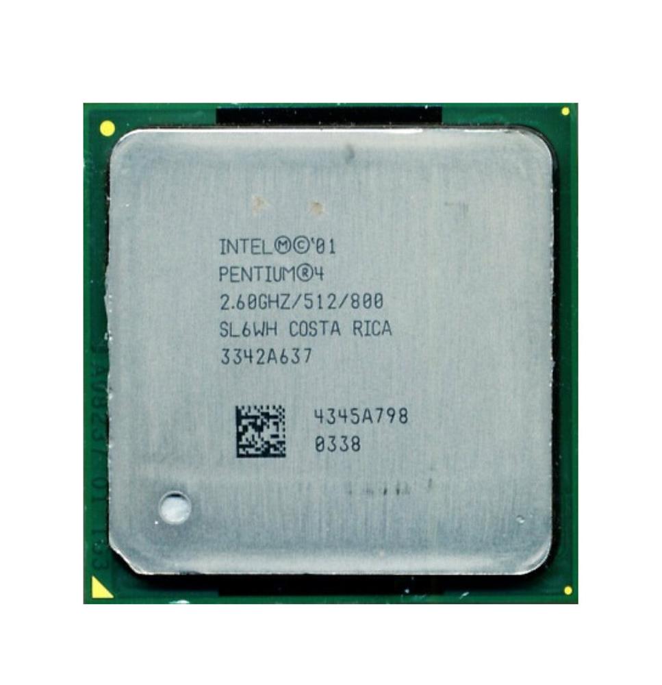 SL6WH Intel Pentium 4 2.60GHz 800MHz FSB 512KB L2 Cache Socket 478 Processor