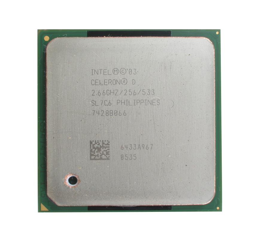 SL7C6 Intel Celeron D 330 2.66GHz 533MHz FSB 256KB L2 Cache Socket PPGA478 Desktop Processor