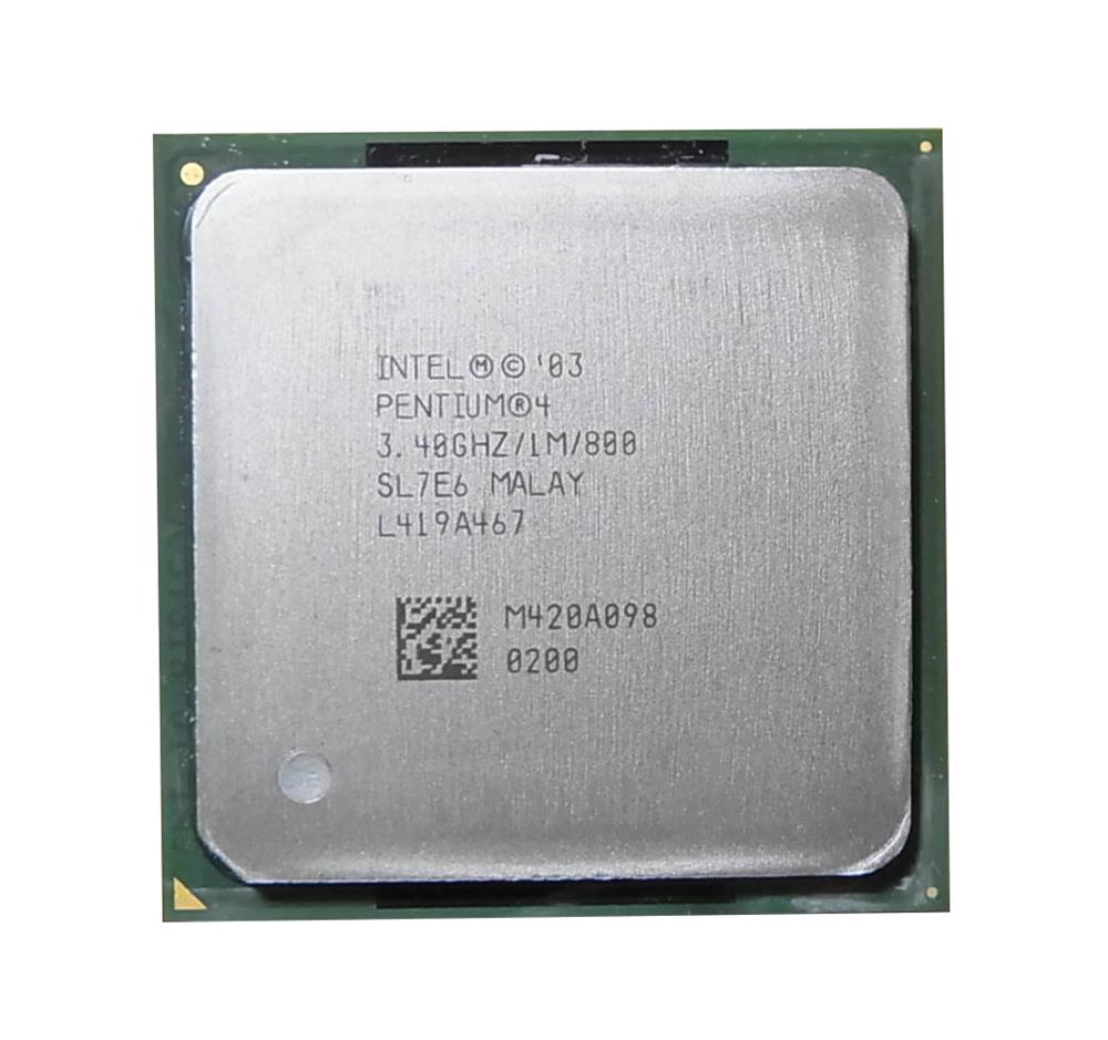 SL7E6 Intel Pentium 4 550 3.40GHz 800MHz FSB 1MB L2 Cache Socket PPGA478 Processor Supporting HT Technology