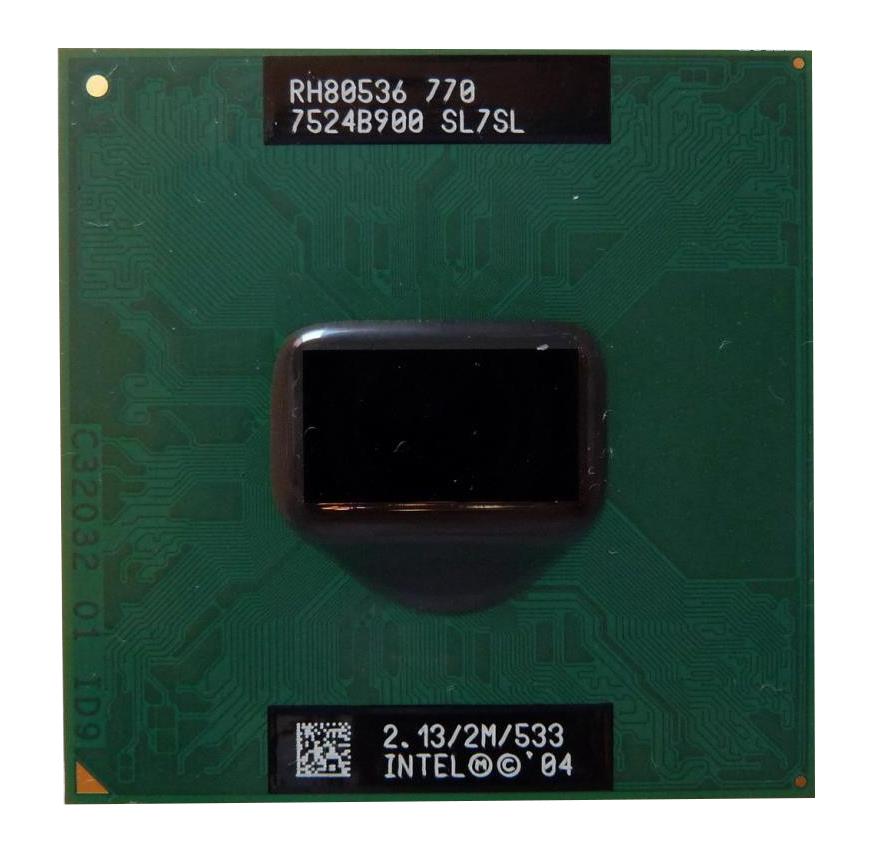 SL7SL Intel Pentium M 770 2.13GHz 533MHz FSB 2MB L2 Cache Socket 478 Mobile Processor