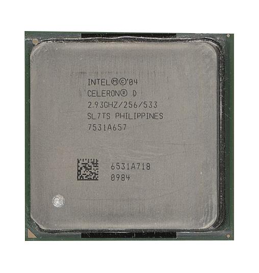 SL7TS Intel Celeron D 340 2.93GHz 533MHz FSB 256KB L2 Cache Socket PPGA478 Desktop Processor