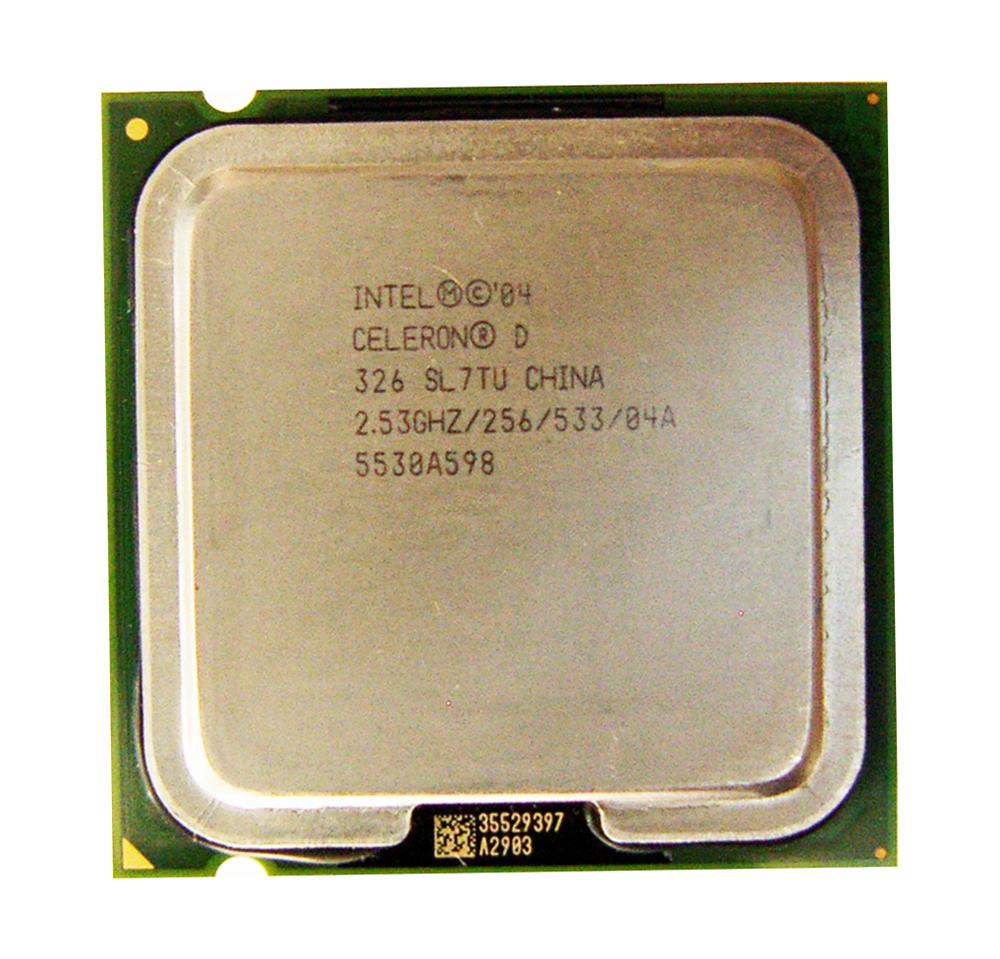 SL7TU Intel Celeron D 326 2.53GHz 533MHz FSB 256KB L2 Cache Socket LGA775 Desktop Processor