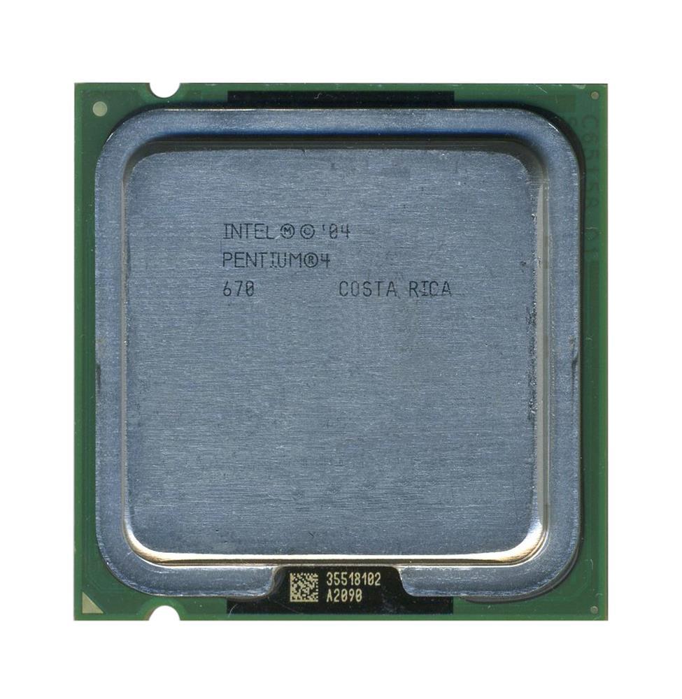 SL7Z3 Intel Pentium 4 670 3.80GHz 800MHz FSB 2MB L2 Cache Socket 775 Processor with HT Technology