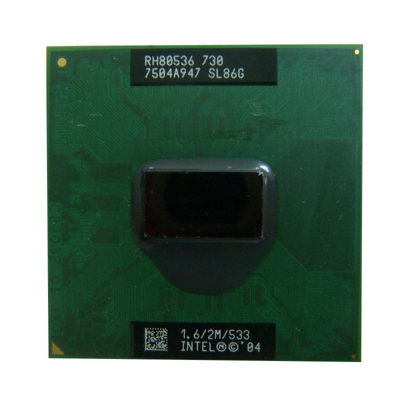 SL86G Intel Pentium M 730 1.60GHz 533MHz FSB 2MB L2 Cache Socket 478 Mobile Processor