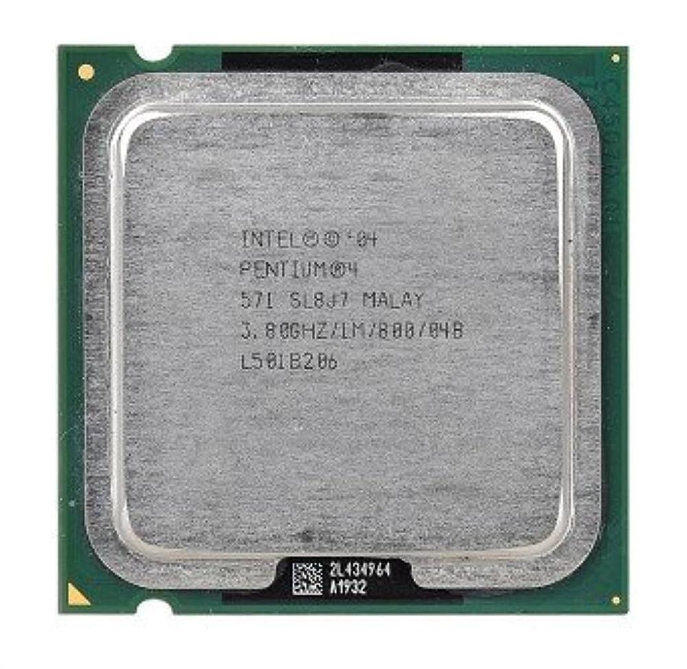 SL8J7 Intel Pentium 4 571 3.80GHz 800MHz FSB 1MB L2 Cache Socket 775 Processor with HT Technology