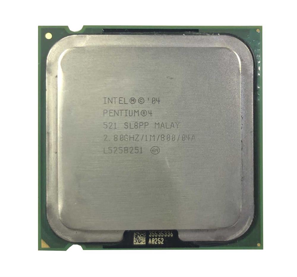 SL8PP Intel Pentium 4 521 2.80GHz 800MHz FSB 1MB L2 Cache Socket PLGA775 Processor Supporting HT Technology