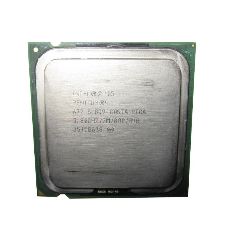SL8Q9 Intel Pentium 4 672 3.80GHz 800MHz FSB 2MB L2 Cache Socket 775 Processor with HT Technology