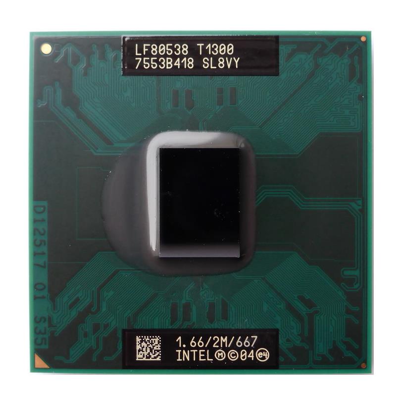 SL8VY Intel Core Solo T1300 1.66GHz 667MHz FSB 2MB L2 Cache Socket PGA478 Mobile Processor