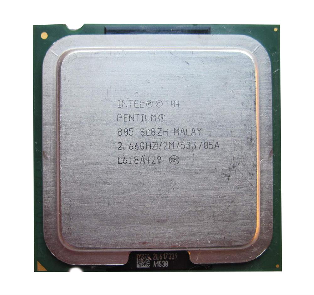 SL8ZH Intel Pentium D Dual-Core 805 2.66GHz 533MHz FSB 2MB L2 Cache Socket 775 Processor