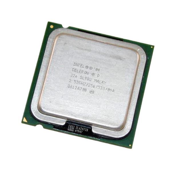 SL98U6 Intel Celeron D 326 2.53GHz 533MHz FSB 256KB L2 Cache Socket LGA775 Desktop Processor