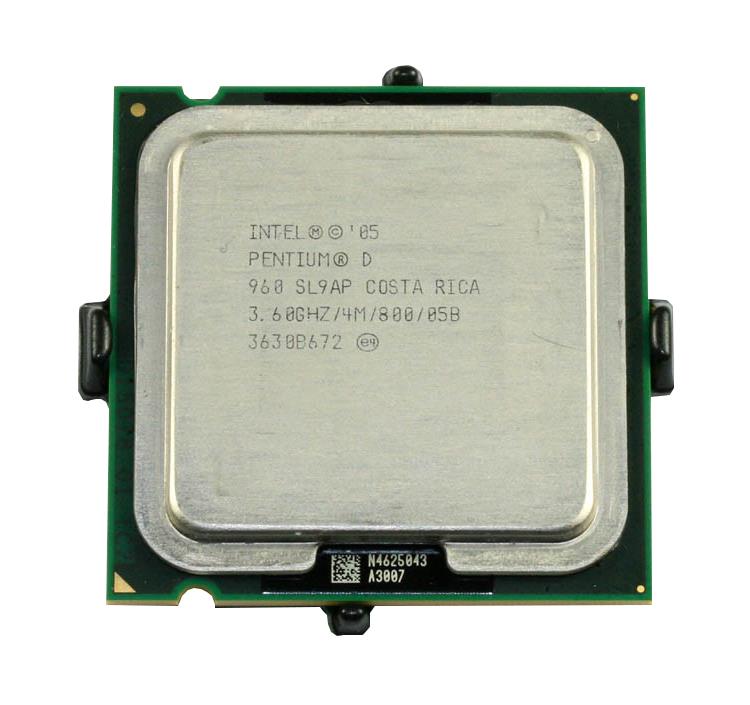 SL9AP Intel Pentium D 960 Dual-Core 3.60GHz 800MHz FSB 4MB L2 Cache Socket 775 Processor