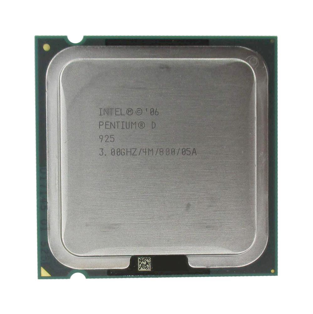 SL9D9-1 Intel Pentium D Dual Core 925 3.00GHz 800MHz FSB 4MB L2 Cache Socket PLGA775 Processor