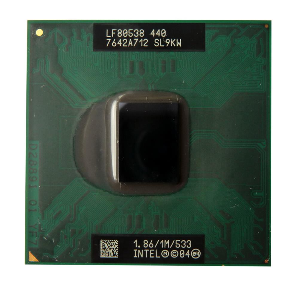 SL9KW Intel Celeron M 440 1.86GHz 533MHz FSB 1MB L2 Cache Socket PGA478 Mobile Processor