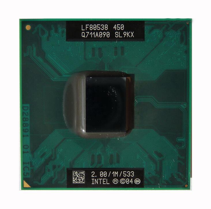 SL9KX Intel Celeron M 450 2.00GHz 533MHz FSB 1MB L2 Cache Socket PGA478 Mobile Processor