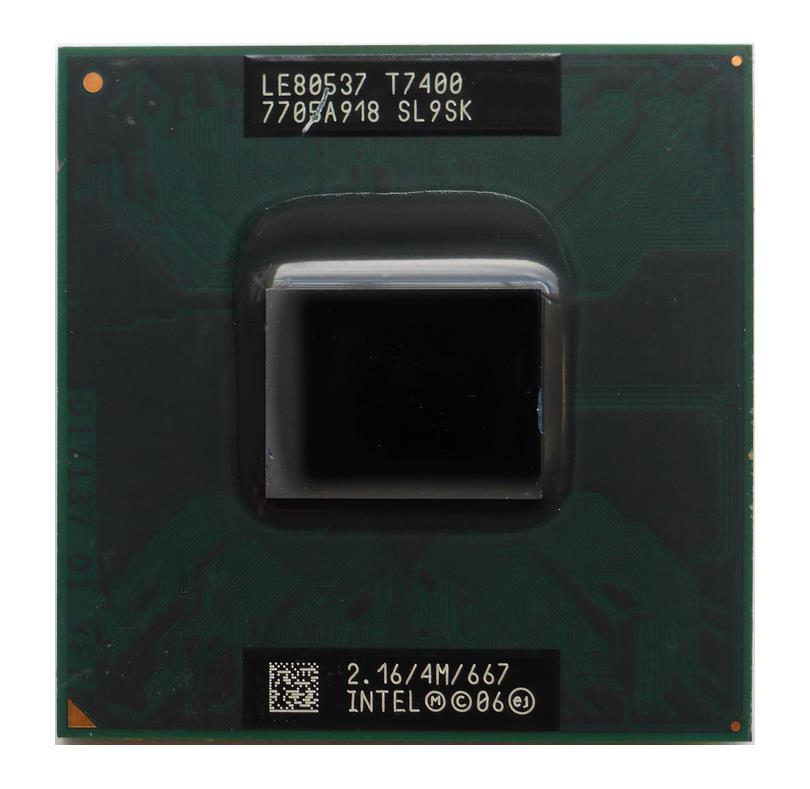 SL9SK Intel Core 2 Duo T7400 2.16GHz 667MHz FSB 4MB L2 Cache Socket BGA479 Mobile Processor