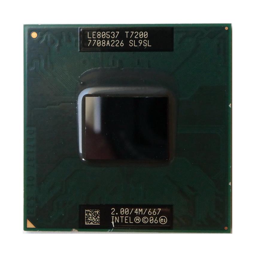 SL9SL Intel Core 2 Duo T7200 2.00GHz 667MHz FSB 4MB L2 Cache Socket BGA479 Mobile Processor