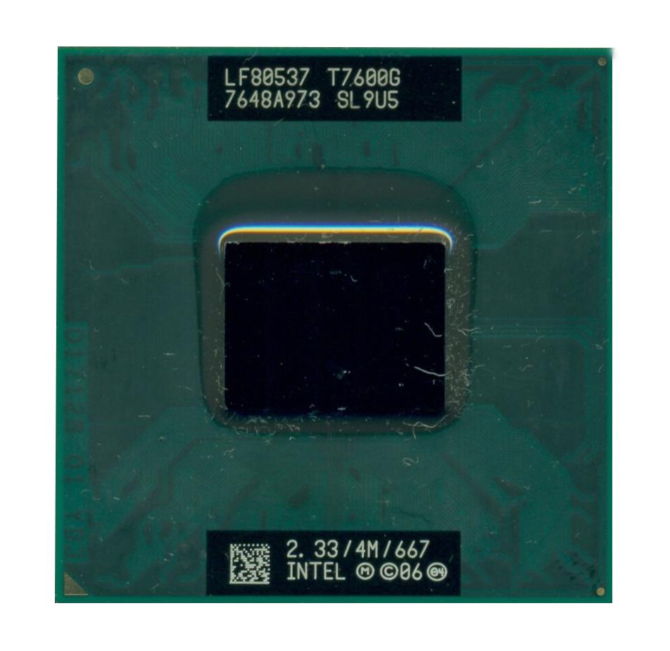SL9U5 Intel Core 2 Duo T7600G 2.33GHz 667MHz FSB 4MB L2 Cache Socket BGA479 Mobile Processor