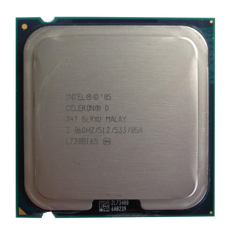 SL9XU Intel Celeron D 347 3.06GHz 533MHz FSB 512KB L2 Cache Socket LGA775 Desktop Processor