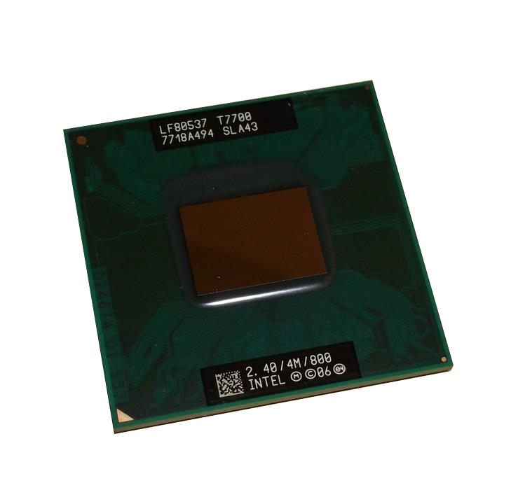 SLA43 Intel Core 2 Duo T7700 2.40GHz 800MHz FSB 4MB L2 Cache Socket PGA478 Mobile Processor