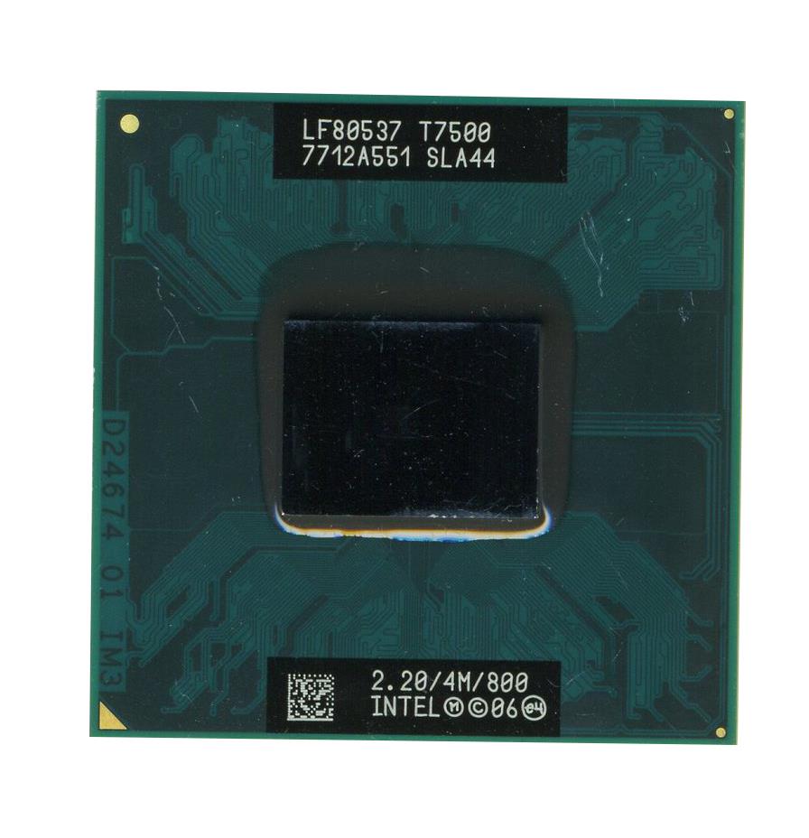 SLA44 Intel Core 2 Duo T7500 Dual-Core 2.20GHz 800MHz FSB 4MB L2 Cache Socket BGA479 Mobile Processor