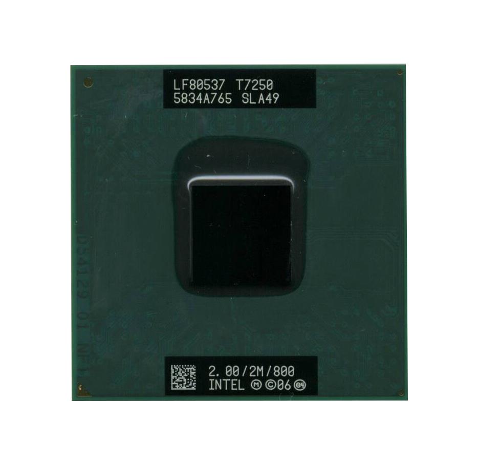 SLA49 Intel Core 2 Duo T7250 2.00GHz 800MHz FSB 2MB L2 Cache Socket PGA478 Mobile Processor