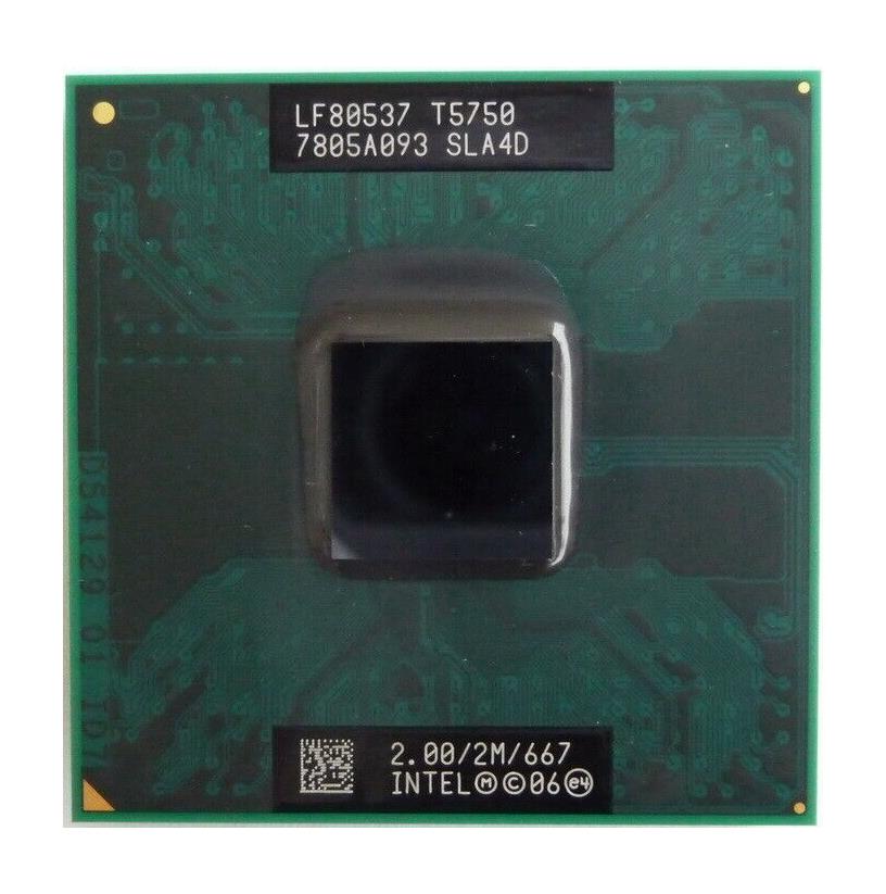 SLA4D Intel Core 2 Duo T5750 2.00GHz 667MHz FSB 2MB L2 Cache Socket PGA478 Mobile Processor