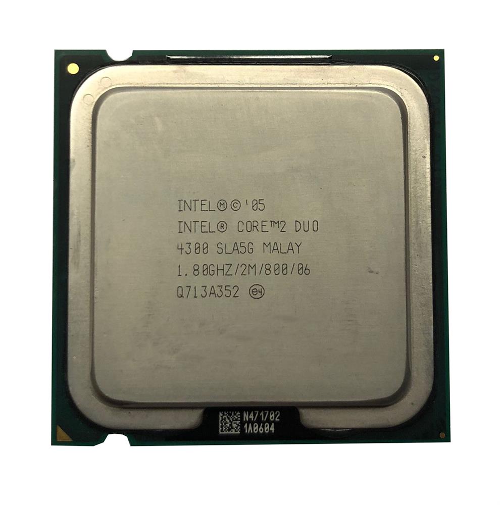 SLA5G Intel Core 2 Duo E4300 1.80GHz 800MHz FSB 2MB L2 Cache Socket LGA775 Desktop Processor