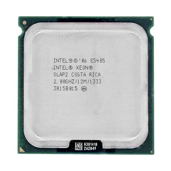 SLAP2-06 Intel Xeon E5405 Quad Core 2.00GHz 1333MHz FSB 12MB L2 Cache Socket LGA771 Processor