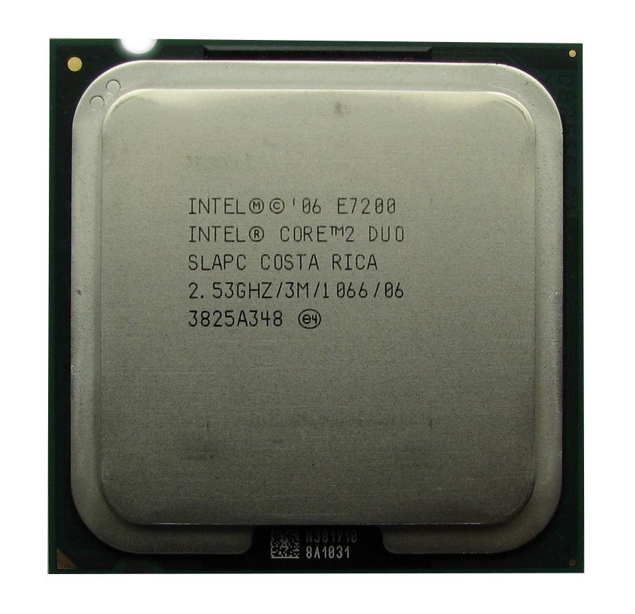 SLAPC Intel Core 2 Duo E7200 Dual-Core 2.53GHz 1066MHz FSB 3MB L2 Cache Socket LGA775 Desktop Processor