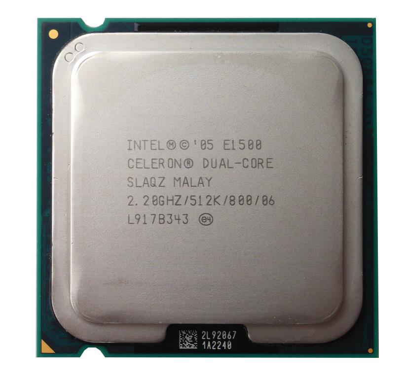 SLAQZ Intel Celeron E1500 Dual-Core 2.20GHz 800MHz FSB 512KB L2 Cache Socket LGA775 Desktop Processor