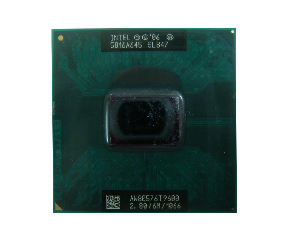SLB47 Intel Core 2 Duo T9600 Dual-Core 2.80GHz 1066MHz FSB 6MB L2 Cache Socket BGA479 Mobile Processor