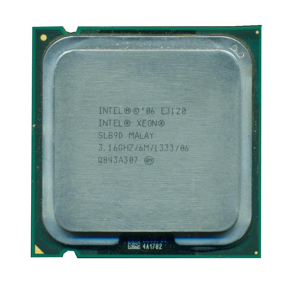 SLB9D Intel Xeon E3120 Dual-Core 3.16GHz 1333MHz FSB 6MB L2 Cache Socket LGA775 Processor