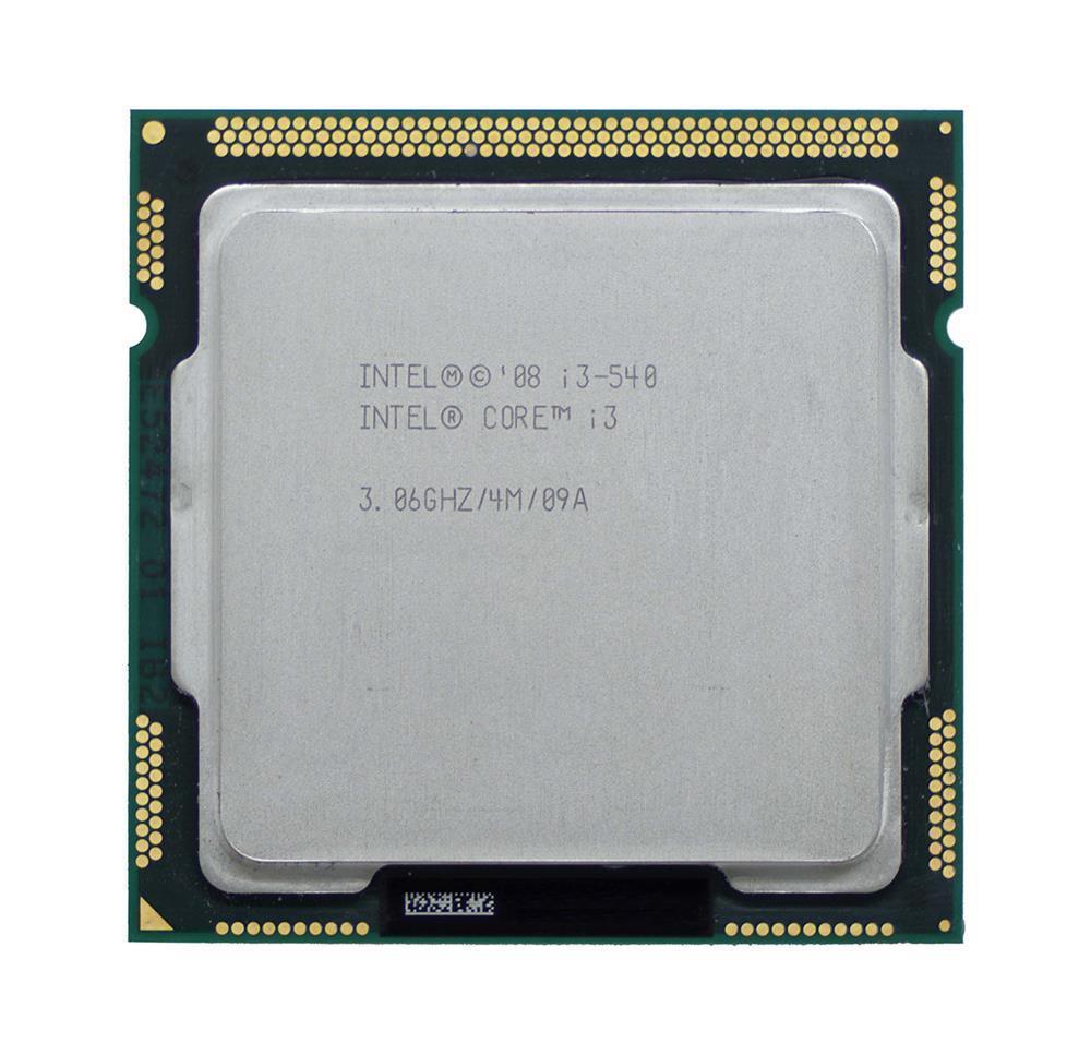 SLBMQ Intel Core i3-540 Dual-Core 3.06GHz 2.50GT/s DMI 4MB L3 Cache Socket LGA1156 Desktop Processor