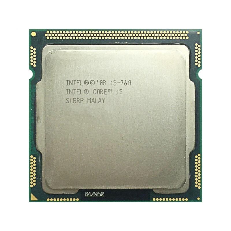 SLBRP Intel Core i5-760 Quad Core 2.80GHz 2.50GT/s DMI 8MB L3 Cache Socket LGA1156 Desktop Processor