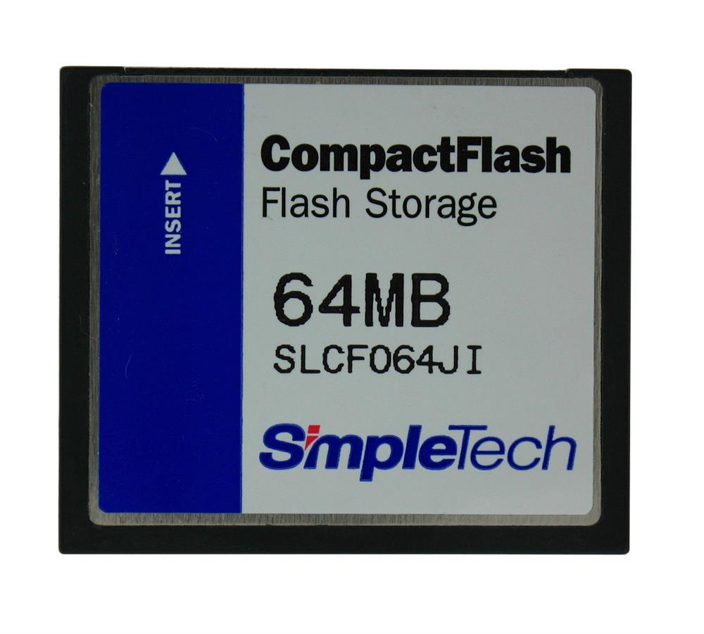 SLCF064J SimpleTech 64MB CompactFlash (CF) Memory Card