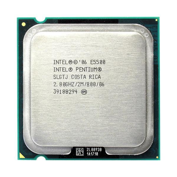 SLGTJ Intel Pentium E5500 Dual-Core 2.80GHz 800MHz FSB 2MB L3 Cache Socket LGA775 Desktop Processor