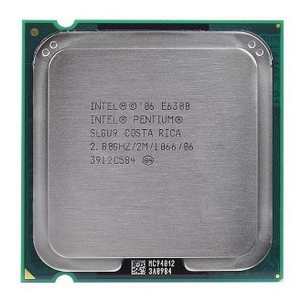 SLGU9 Intel Pentium E6300 Dual-Core 2.80GHz 1066MHz FSB 2MB L2 Cache Socket LGA775 Desktop Processor