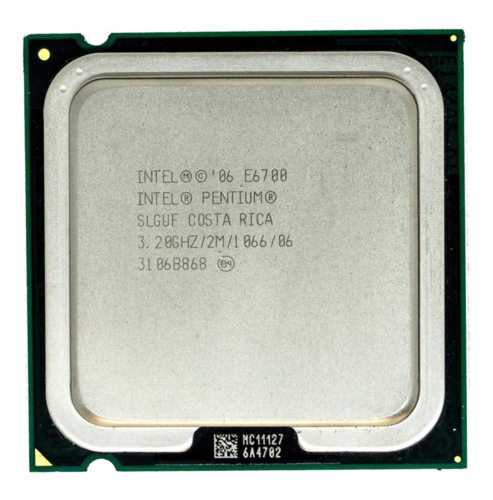 SLGUF Intel Pentium E6700 Dual-Core 3.20GHz 1066MHz FSB 2MB L3 Cache Socket LGA775 Desktop Processor