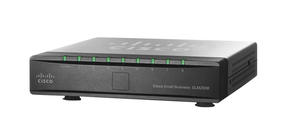 SLM2008-CN Cisco SLM2008 8-Ports RJ-45 10/100/1000Base-T PoE Ports Gigabit Manageable Smart Switch (Refurbished)