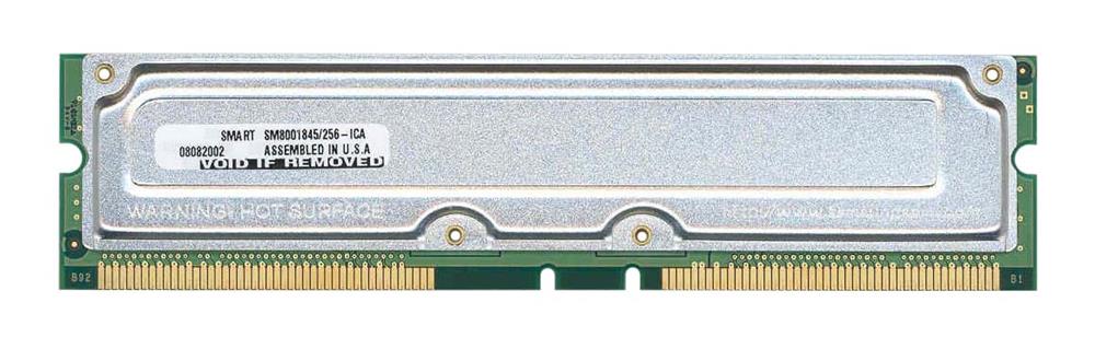 SM8001845/256-ICA Smart Modular 256MB PC800 800MHz 45ns ECC 184-Pin RDRAM RIMM Memory Module