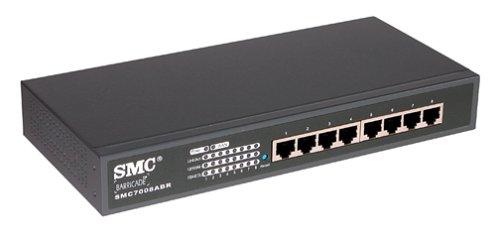 SMC7008ABR SMC Barricade 8-Ports RJ-45 100Mbps Fast Ethernet Rack-mountable Broadband Router (Refurbished)
