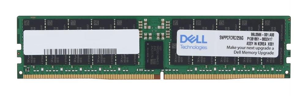 SNPPCFCRC/256G Dell 256GB PC5-38400 DDR5-4800MHz ECC Registered CL40 288-Pin RDIMM 1.1V Quad Rank x4 Memory Module