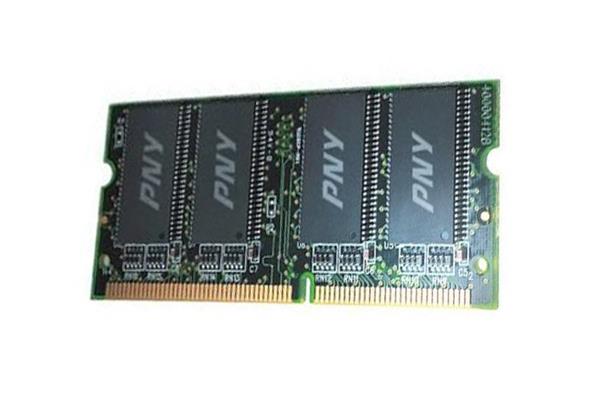 SODI101GBN/5300/2-BX PNY 512MB PC2-5300 DDR2-667MHz non-ECC Unbuffered CL5 200-Pin SoDimm Single Rank Memory Module