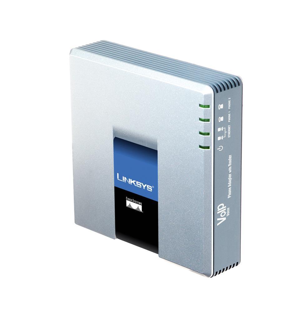 SPA2102-AS Cisco SPA2102 Phone Adapter with Router 2 x RJ-45 2 x FXS Ethernet (Refurbished)