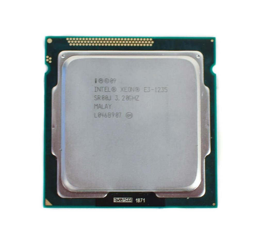 SR00J Intel Xeon E3-1235 Quad-Core 3.20GHz 5.00GT/s DMI 8MB L3 Cache Socket LGA1155 Processor