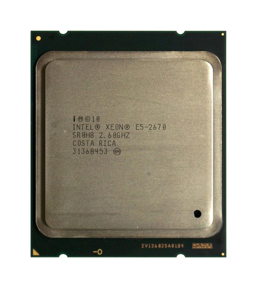 SR0H8 Intel Xeon E5-2670 8-Core 2.60GHz 8.00GT/s QPI 20MB L3 Cache Socket FCLGA2011 Processor