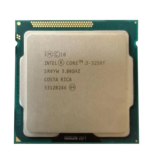 SR0YW Intel Core i3-3250T Dual-Core 3.00GHz 5.00GT/s DMI 3MB L3 Cache Socket LGA1155 Desktop Processor