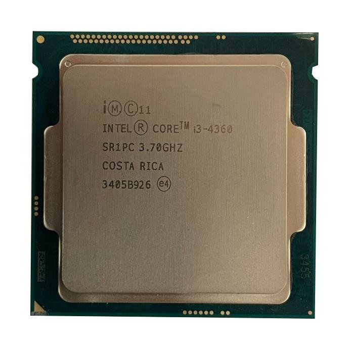 SR1PC Intel Core i3-4360 Dual Core 3.70GHz 5.00GT/s DMI2 4MB L3 Cache Socket LGA1150 Desktop Processor