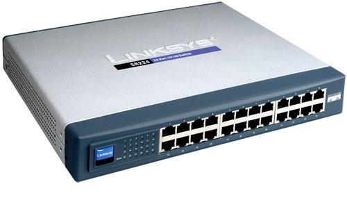 SR224-1 Linksys 24-Ports 10/100 RJ-45 Ethernet Switch (Refurbished)